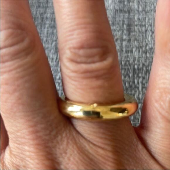 Anthropologie x Merewif Louise Ring Gold Sz 7 - Picture 4 of 7